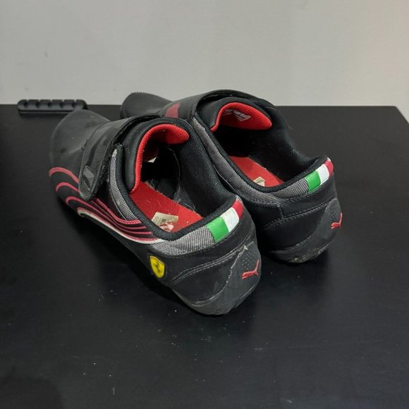 Puma  Drift Cat 3 Velcro FERRARI Black & Red Mens Shoes - Size 11 - Picture 3 of 4